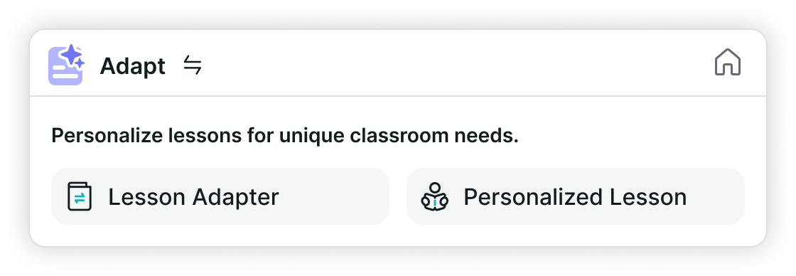 Adapt Lesson
